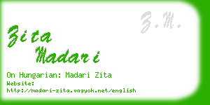 zita madari business card